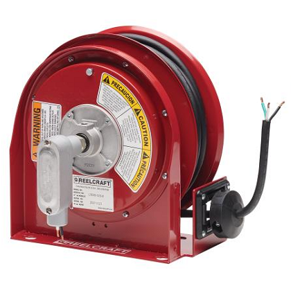 L 3030 123 X - 12/3 30' Premium Duty Flying Lead Power Cord Reel